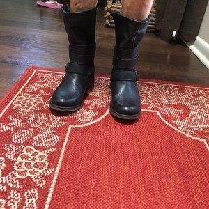 Steve Madden Double Buckle Moto Boots